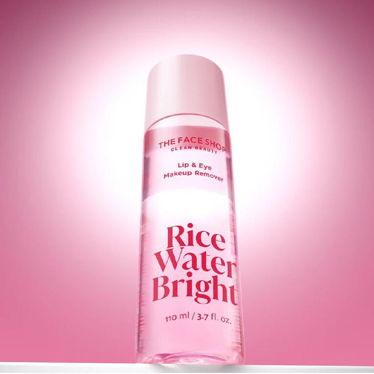 The Face Shop Rice Water Bright Lip And Eye Makeup Remover 110ml, , hi-res