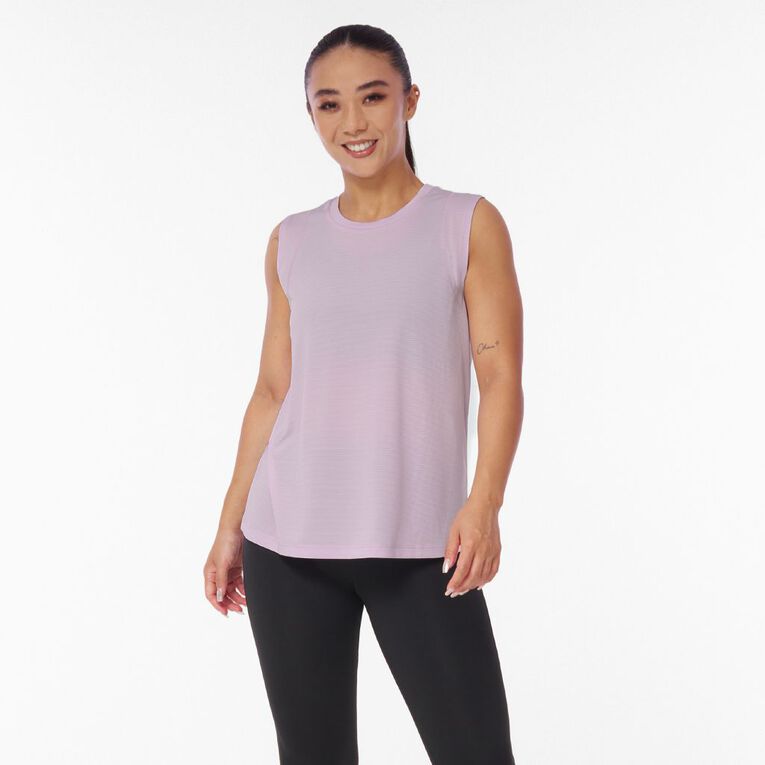 Active Intent Women's Panel Tank, Purple, hi-res