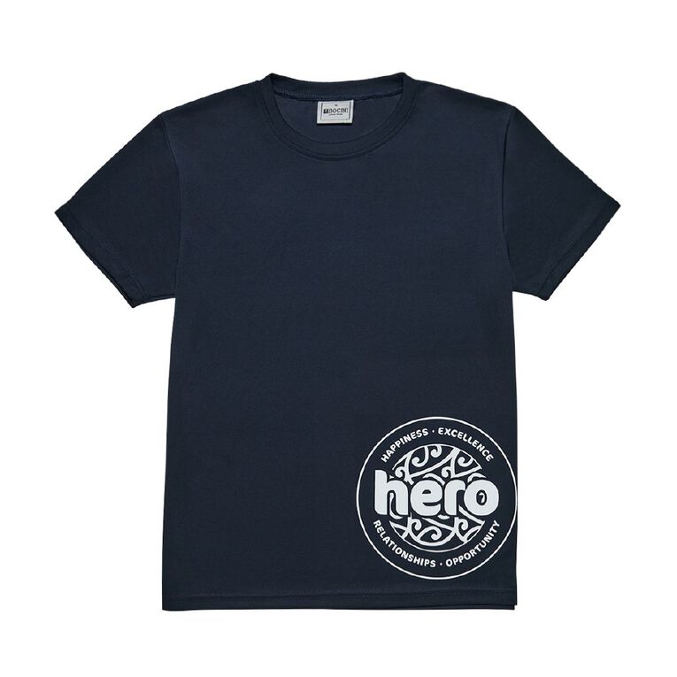 Schooltex Cambridge Middle School Tee with Transfer, Navy, hi-res