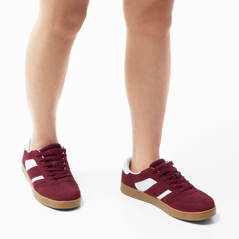 H&H Women's Women's Piper Sneakers, Burgundy, hi-res