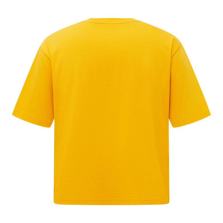 Garage Men's Heavyweight Boxy Crop Tee, Yellow Mid, hi-res