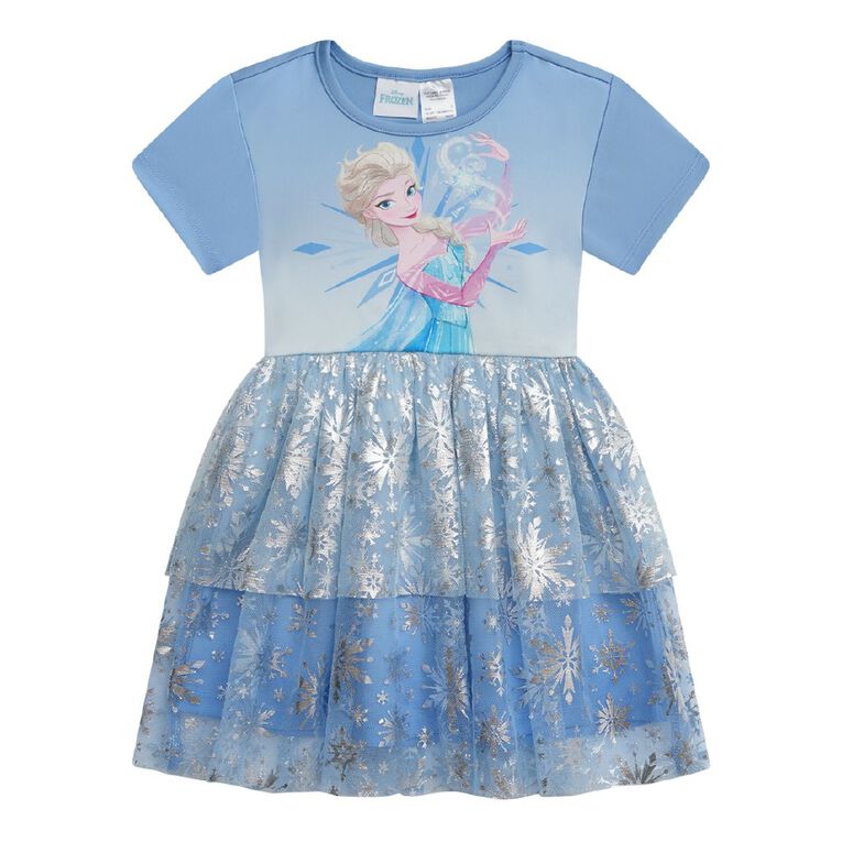Frozen Preschool Tulle Dress, Blue Light, hi-res