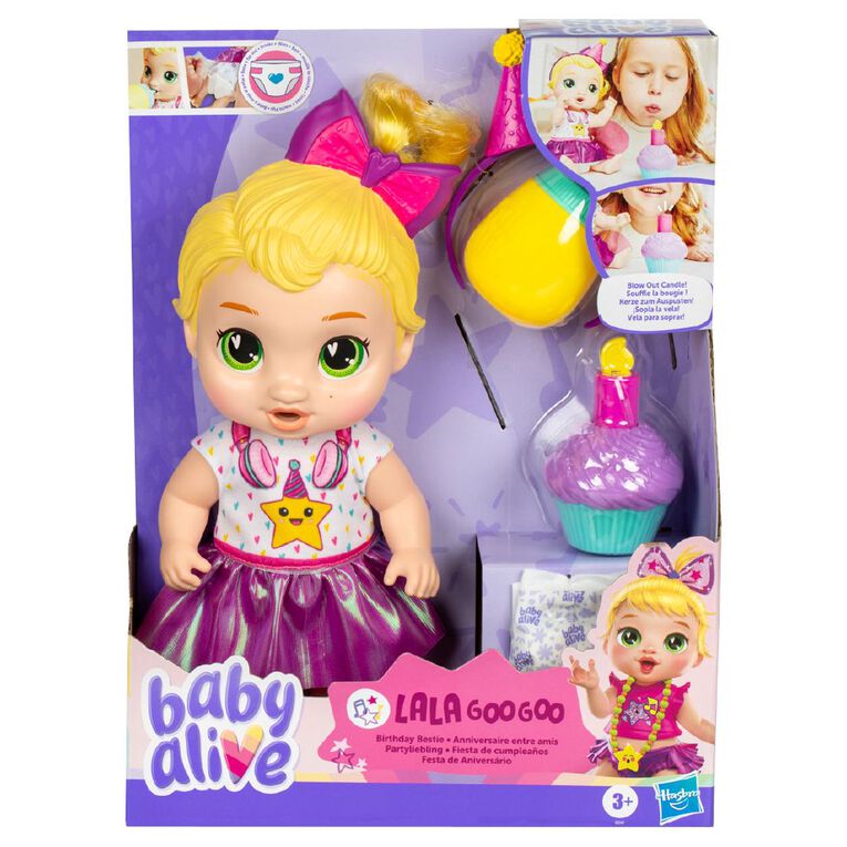 Baby Alive Birthday Bestie Blonde Lala, , hi-res