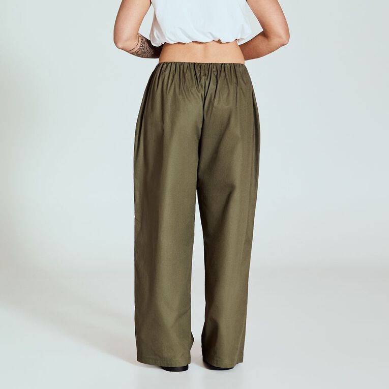 BRDRLESS Cora Baggy Pants, Green Dark, hi-res