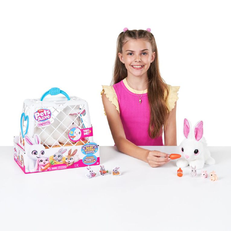 Zuru Pets Alive Mama & Baby Surprise Mama Bunny Assorted, , hi-res