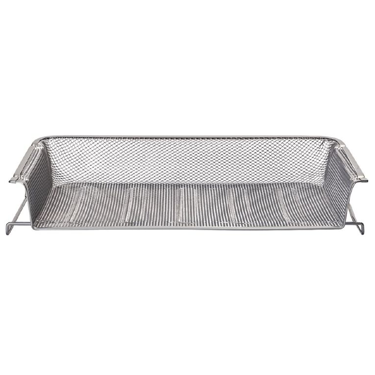 WS Mesh Letter Tray Single Pewter, , hi-res