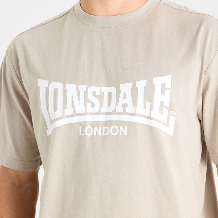 Lonsdale Unisex Tee, Taupe, hi-res