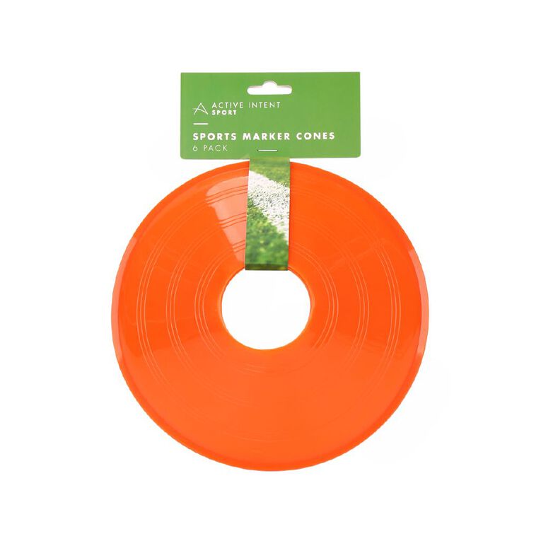 Active Intent Sports Sports Marker Cones 6 Pack, , hi-res