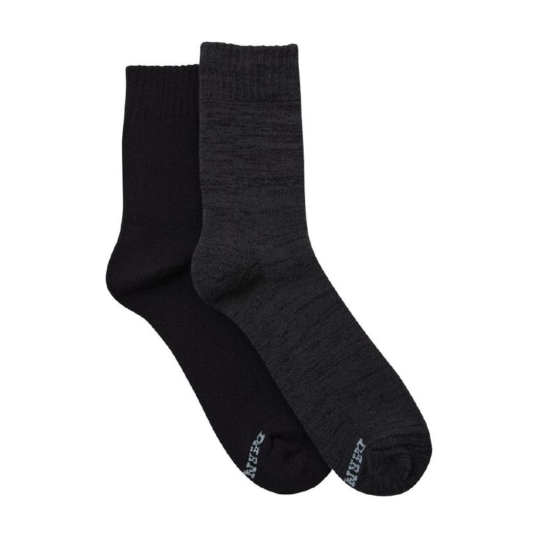 Darn Tough Men's Bamboo Boot Crew Socks 2 Pack, Black, hi-res