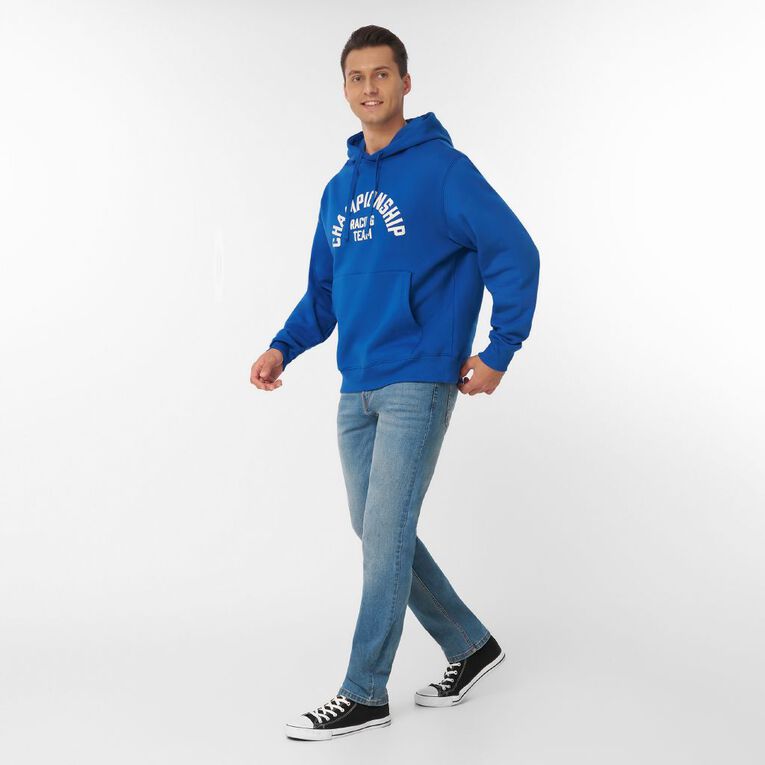 Garage Men's Graphic Hoodie Sweatshirt, Blue Mid, hi-res