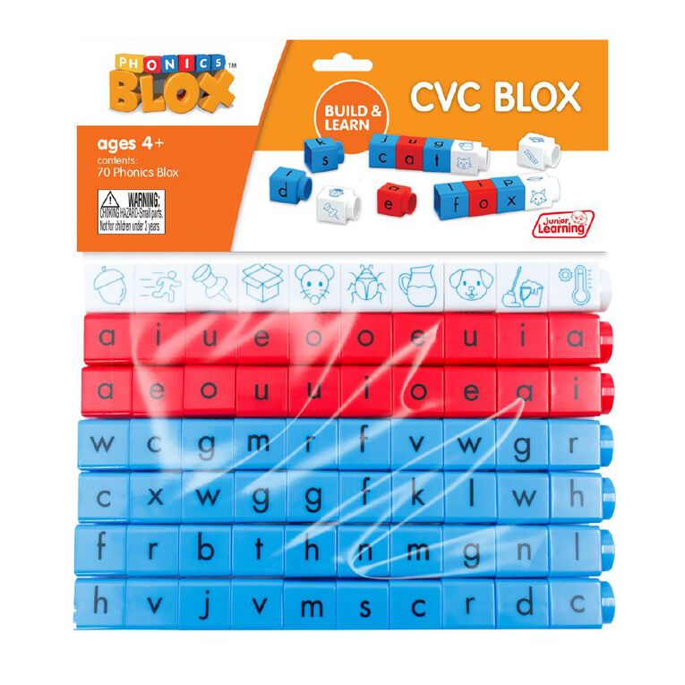 Junior Learning CVC Blox Rainbow Phonics, , hi-res