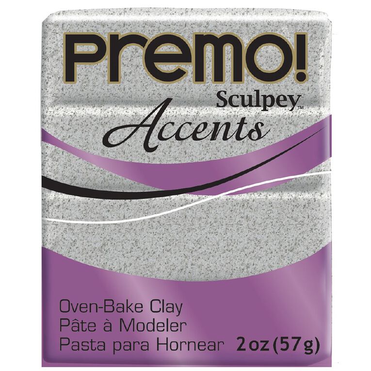 Sculpey Premo Accent Clay 57g Granite Grey, , hi-res