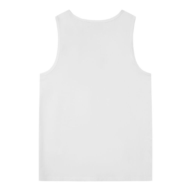 Young Original Plain Singlet, White, hi-res