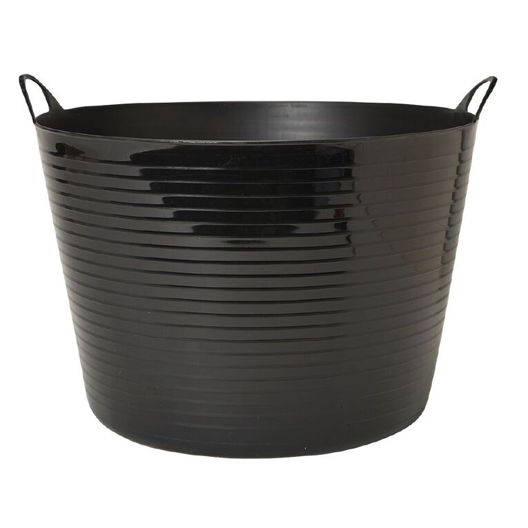 Living & Co Round Flexi Tub Black 16L, , hi-res