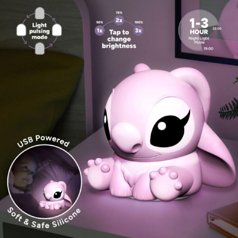 Paladone Disney Stitch Angel SquishyGlo Silicone Light Rechargeable, , hi-res