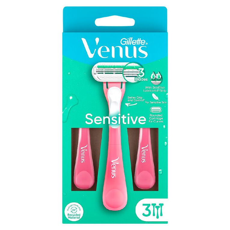 Gillette Venus Sensitive Disposable Razors 3 Pack, , hi-res