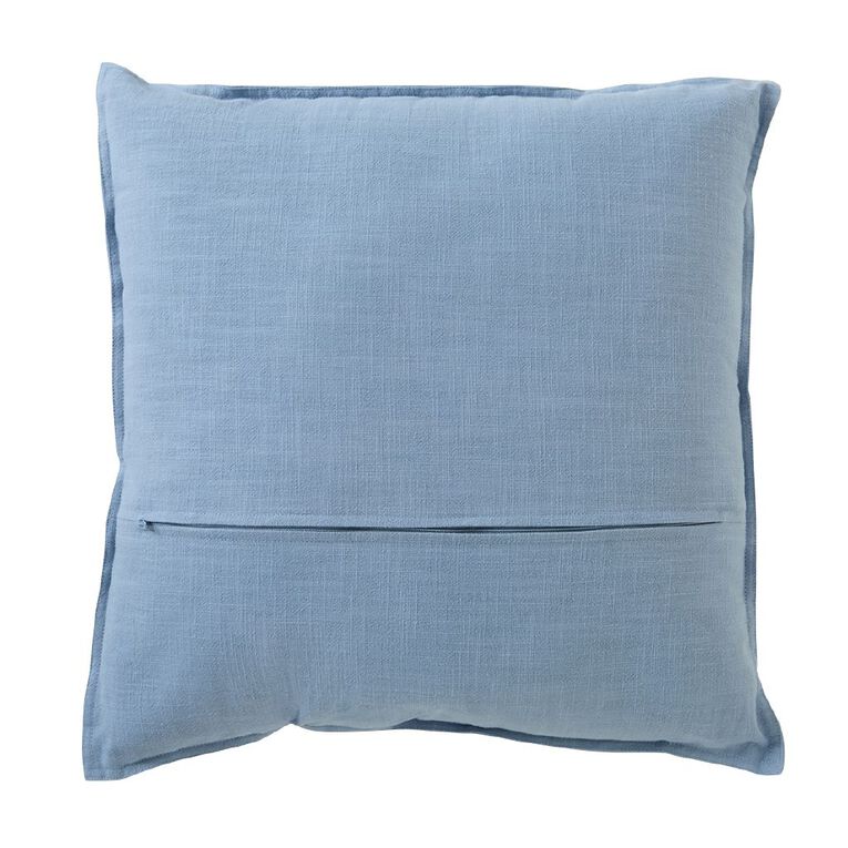Living & Co Cushion Linen Rich Blue 50cm x 50cm, , hi-res