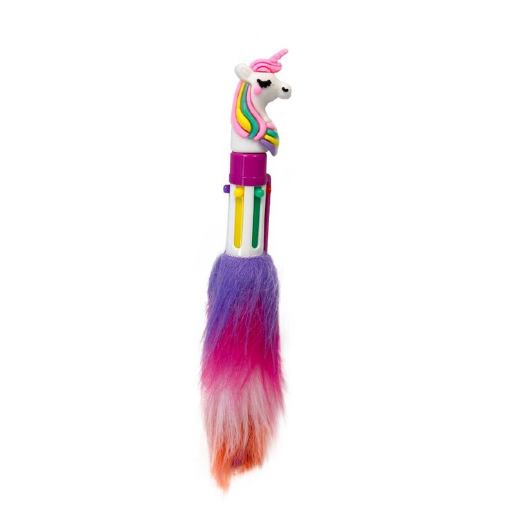 Fluffy 6 Colour Pen Multi-Coloured, , hi-res