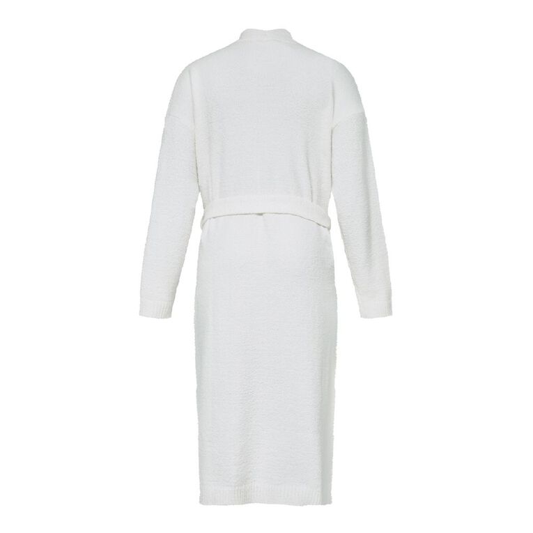 H&H Women's Boucle Robe, White, hi-res