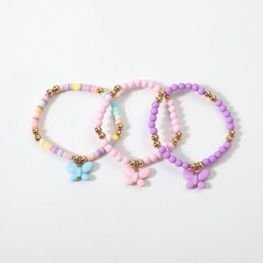 Young Original Kids' Bracelet 3 Piece Set Butterfly