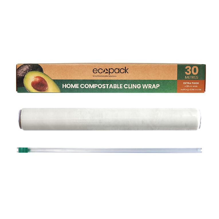 Ecopack Home Compostable Cling Wrap 30m, , hi-res