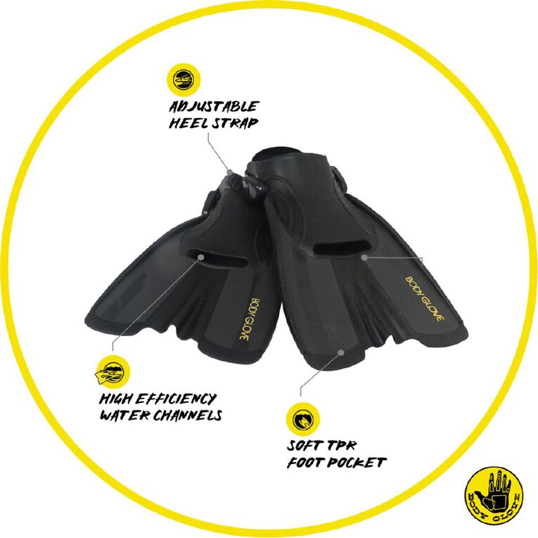 Body Glove Youths Vapor Bodyboard Fins Small, , hi-res