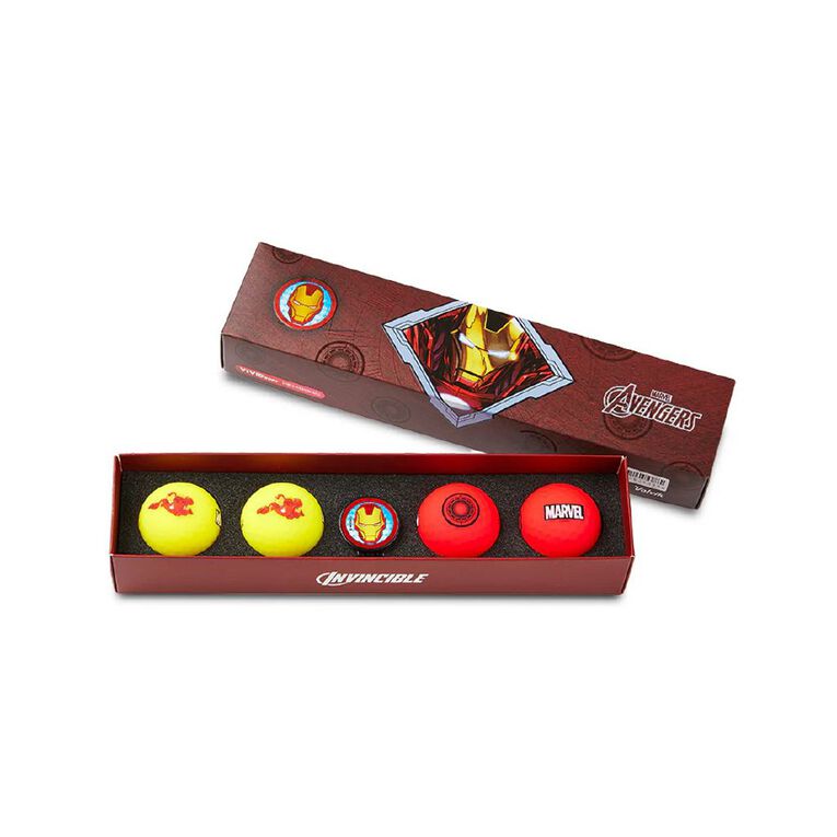Volvik Marvel Iron Man Volvik Golf Balls And Marker, , hi-res