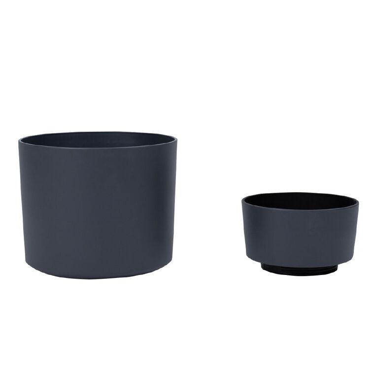 Kiwi Garden 2 in 1 Planter 36cm x 42cm Grey, , hi-res