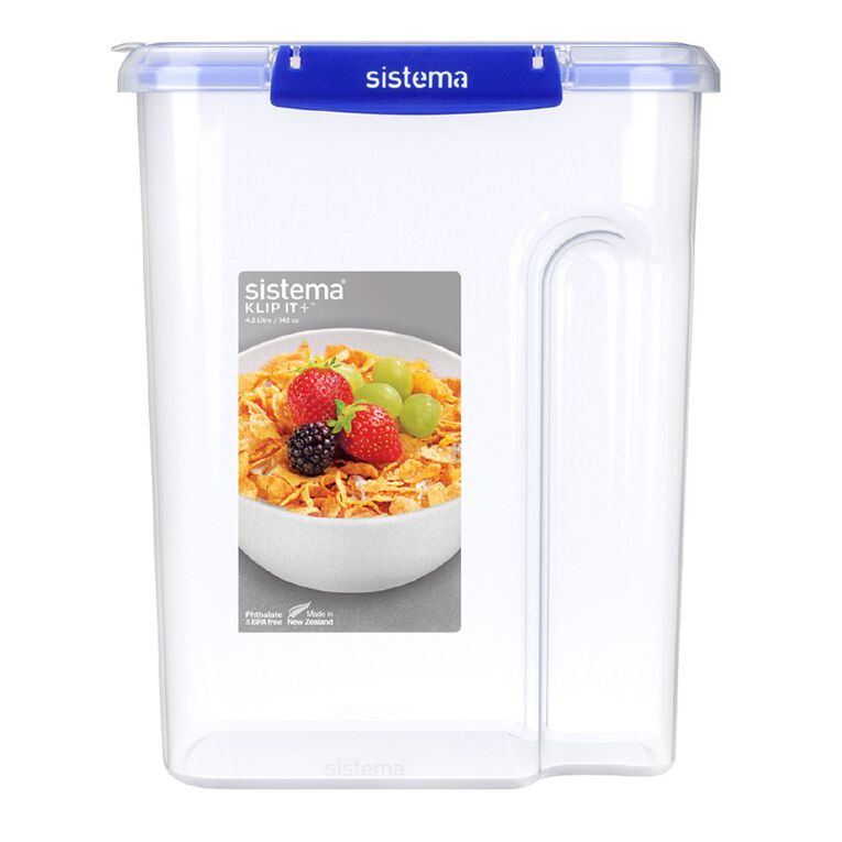 Sistema Klip It Plus Cereal Container Assorted 4.2L, , hi-res