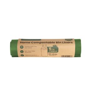 Ecopack Compostable Bin Liners 60L 5 pack