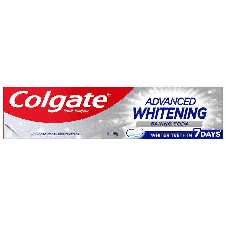 Colgate Advance White Baking Soda Toothpaste 180g, , hi-res