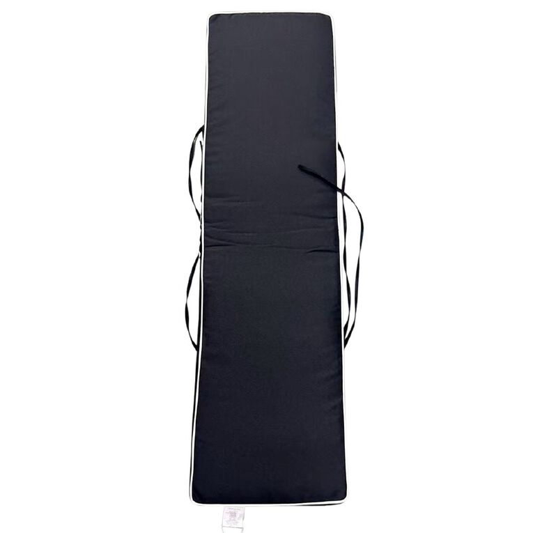 Living & Co Outdoor Cushion Bench Plain Black, , hi-res