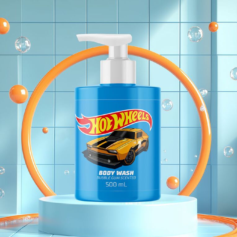 Hot Wheels Body Wash Bubble Gum Scented 500ml, , hi-res