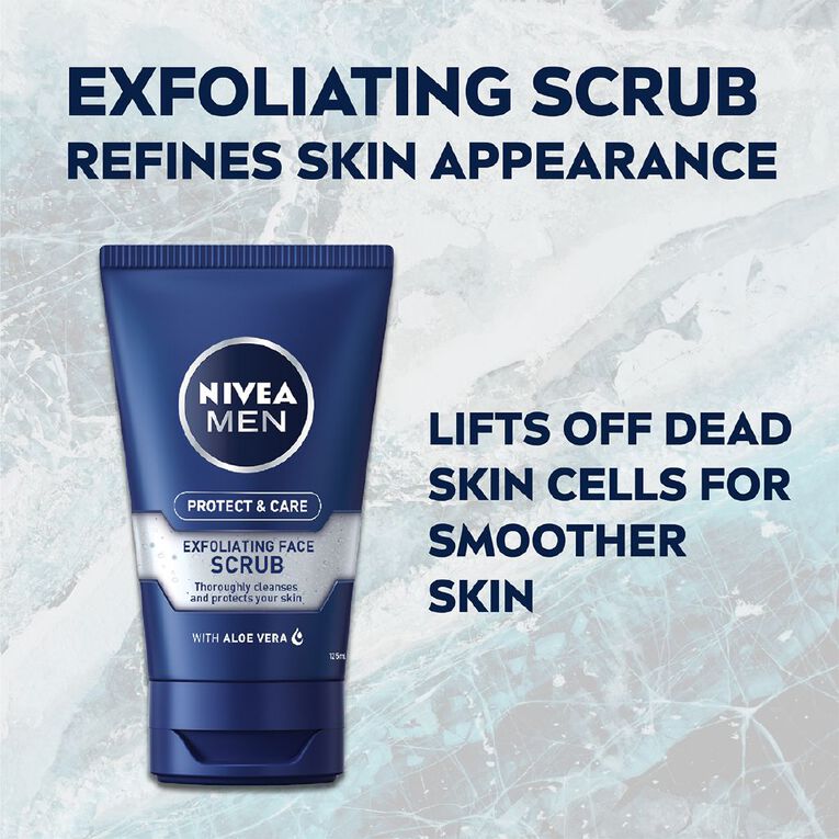 Nivea Protect and Care Exfoliating Face Scrub 125ml The Warehouse