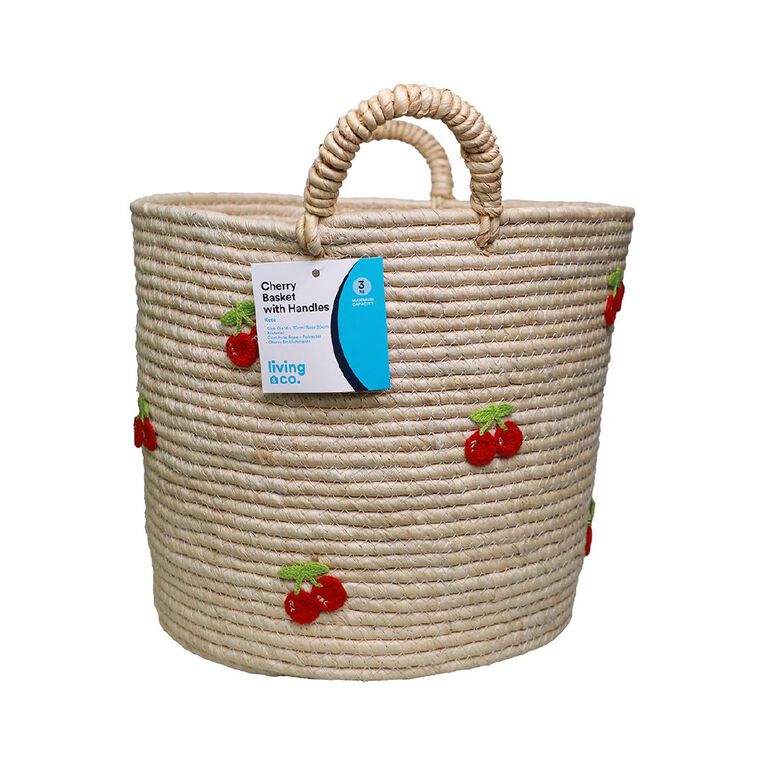 Living & Co Basket Cherry Detail, , hi-res