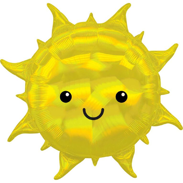 Anagram Supershape Holographic Sun Balloon, , hi-res