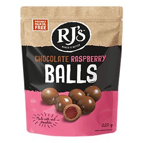 RJ's Chocolate Raspberry Balls 220g