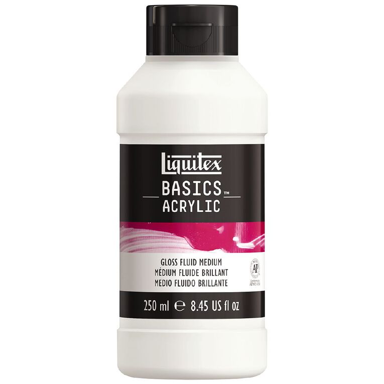 Liquitex Basics Acrylic 250ml Gloss Fluid Medium, , hi-res