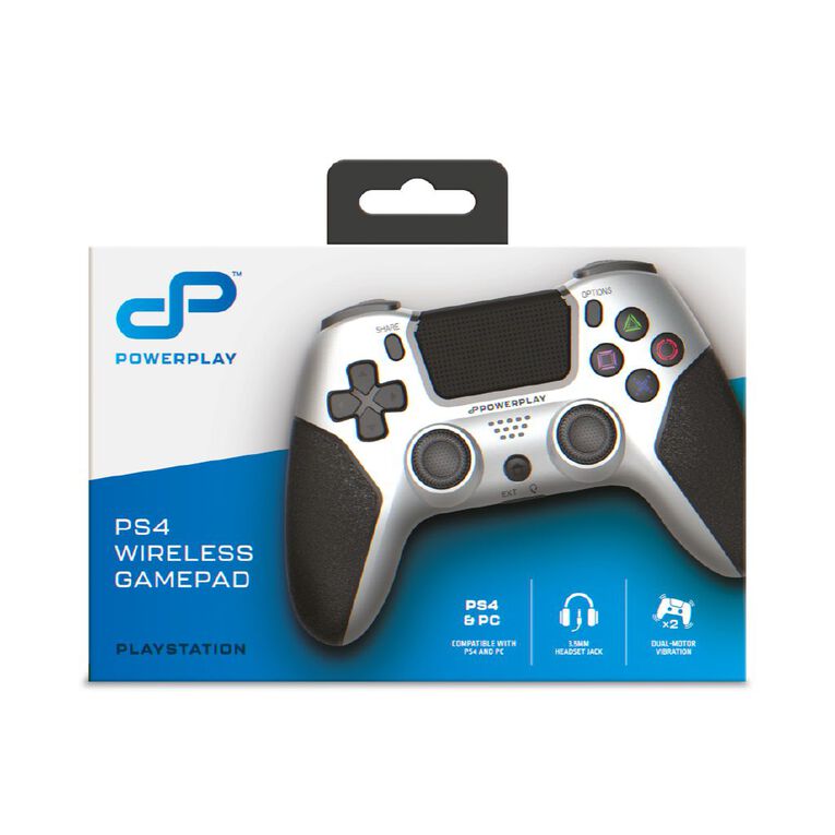 PowerPlay PS4 Wireless Controller Silver, , hi-res