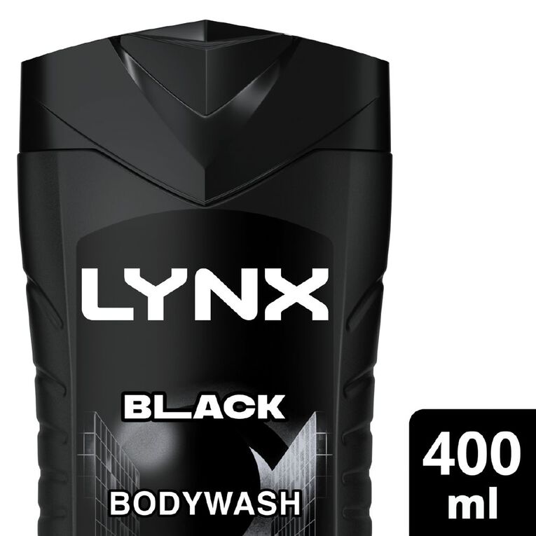 Lynx Black Body Wash 400ml, , hi-res