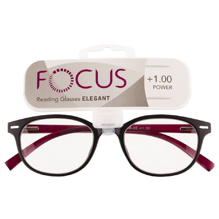 Focus Elegant 1.00 Power Reading Glasses, , hi-res