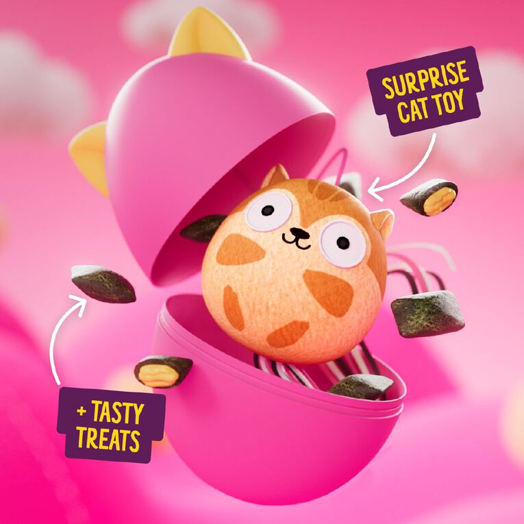 Bonkers Surprise Cat Treats 60G & Toy 45G, , hi-res