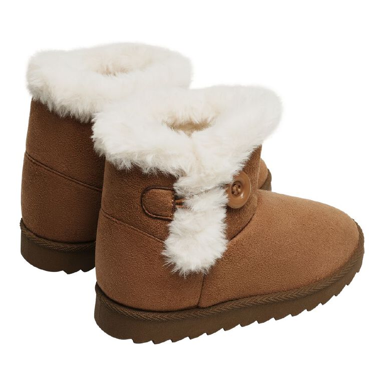 Young Original Senior Kids' Frost Slipper Boots, Tan, hi-res
