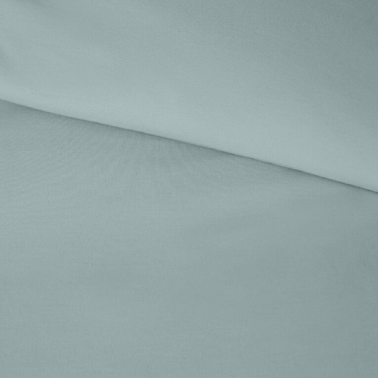 Living & Co Duvet Cover Set Washed Cotton Green King, , hi-res