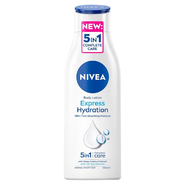 Nivea Express Hydration Moisturising Body Lotion 250ml, , hi-res