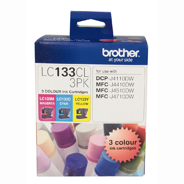 Brother Ink LC133 Colour 3 Pack (600 pages), , hi-res