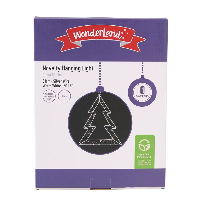Wonderland Christmas Novelty Battery Hanging Light Assorted, , hi-res
