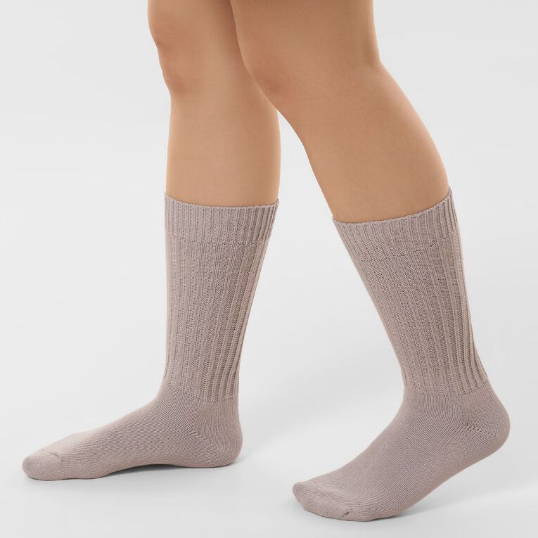 H&H Women's Slouch Sock 1 Pack, Brown Light, hi-res