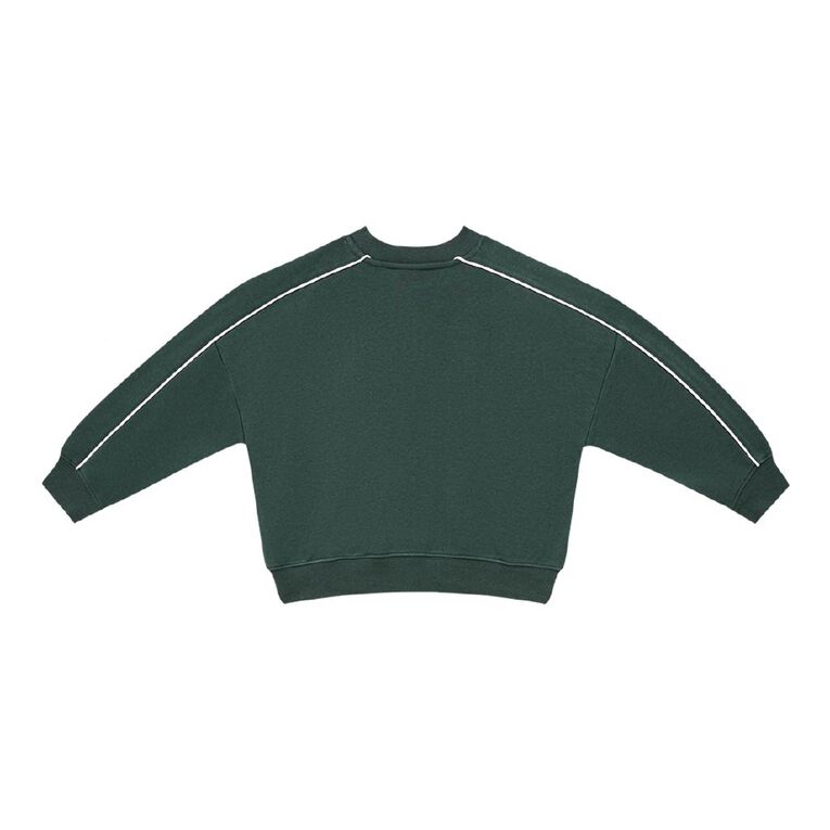Young Original Toddler Boys' Embroidered Crew Sweatshirt, Green Dark, hi-res