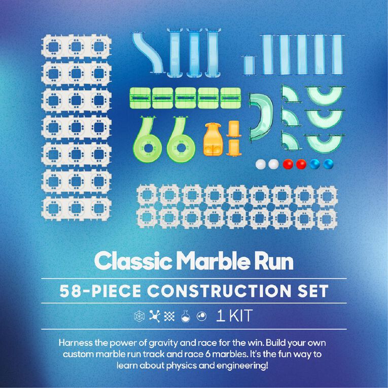 Discovery Kids Mindblown Marble Run Construction Set, , hi-res